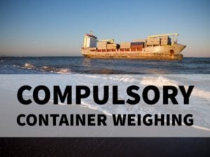 COMPULSORY CONTAINER WEIGHING