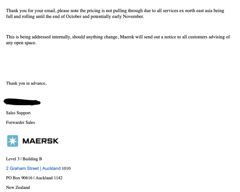 NZ Ocean Freight Rates Go Up as Container Shipping Recovers