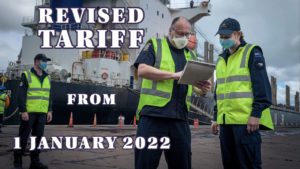 Revised Tariffs 1 January 2022